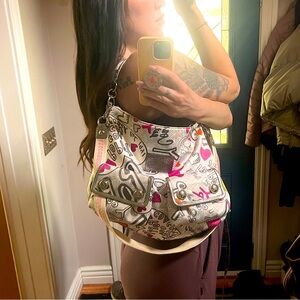 Coach Poppy Hobo Pocket Shoulder Bag Y2K